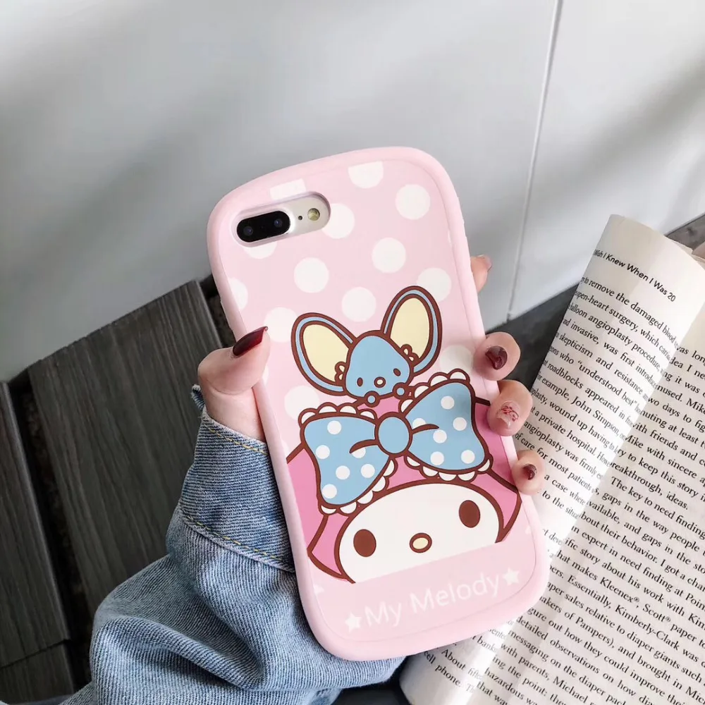 Maosenguoji милый Sanrio Мультфильм Мелодия cinnamoroll мягкий силикагель мобильный чехол для телефона для iphone 6 6s 7 8 plus X XR XS MAX чехол