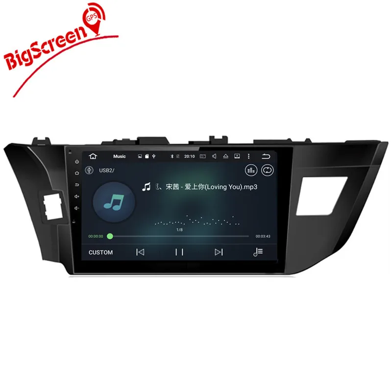 Best 10.2 Inch the Newest Android 8.0 7. 1 Car No DVD Player GPS Navigation For Toyota Corolla 2014-2016 Stereo Headunit WIFI Setnav 6