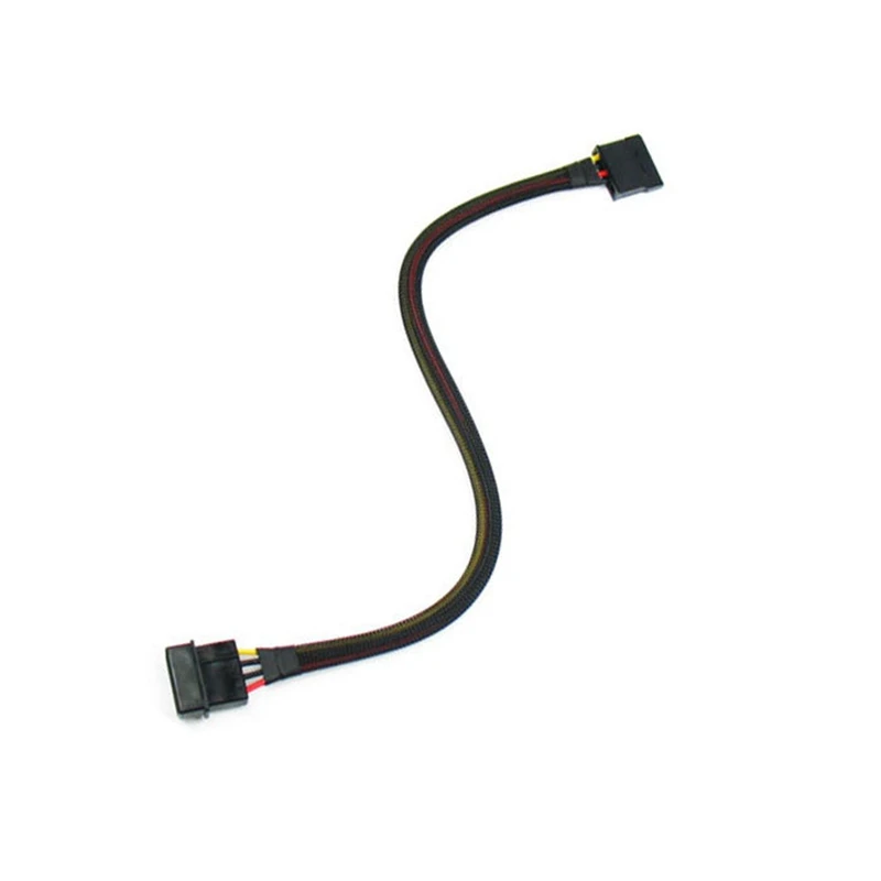 

Black Whole Sleeved 4 Pin Molex to SATA Power Extention Cable - 30cm