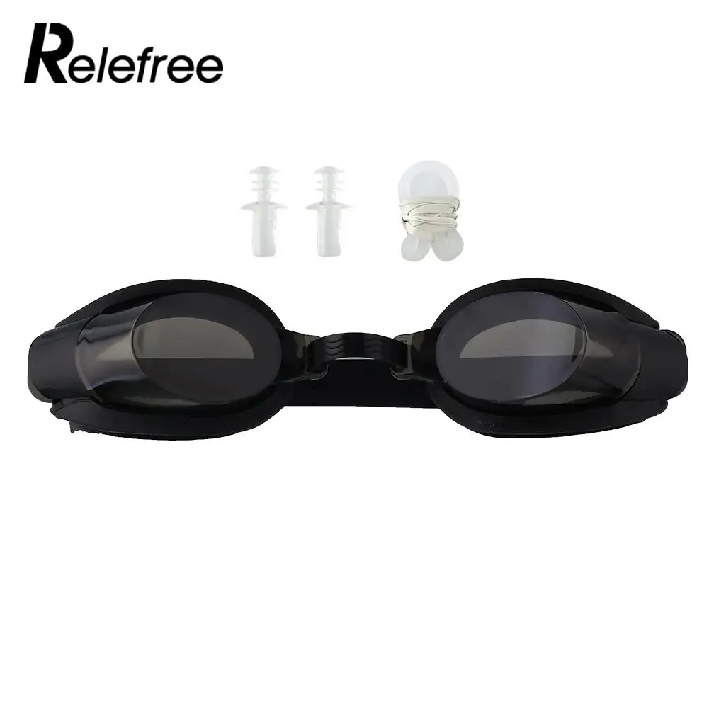 

Portable Black Protect Nose Clip +Ear Plug +Anti fog UV Adjustable Glasses