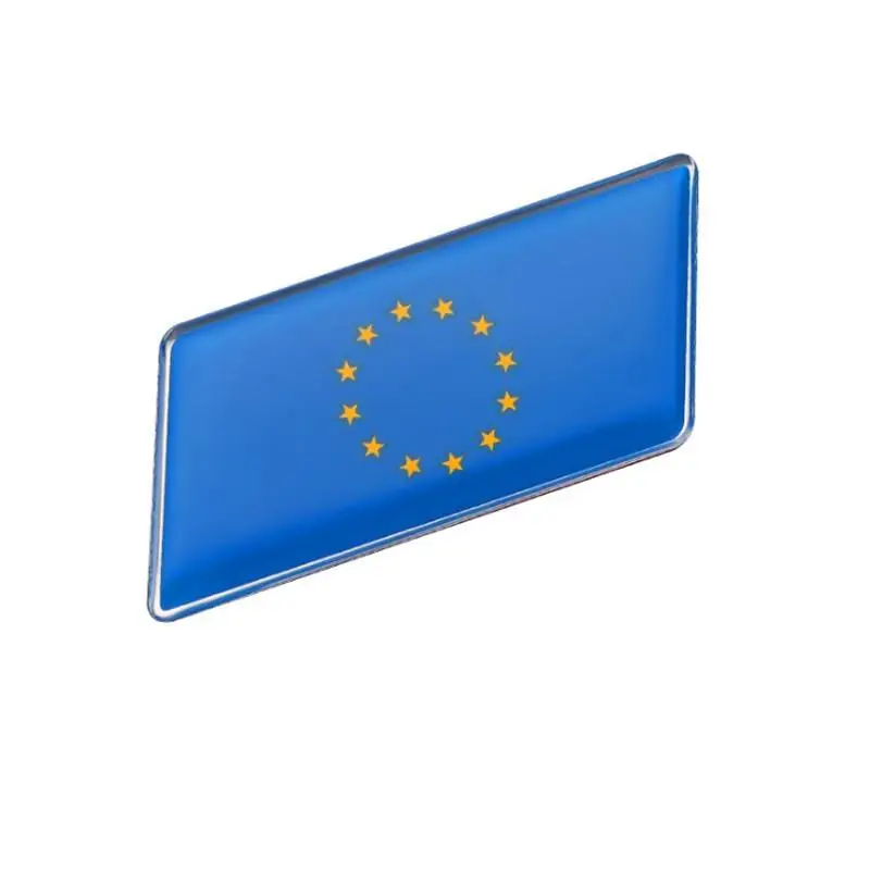 

European Europe Nations United National Flag Rectangle Styling Car Stickers Automobile Motorcycle Accessories