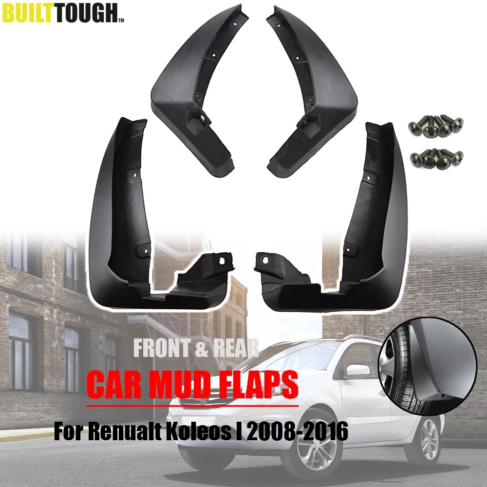

Set Car Mud Flaps For Renault Koleos 1 2008-2016 Mudflaps Splash Guards Mud Flap Mudguards Fender Front Rear 2009 2010 2011 2012