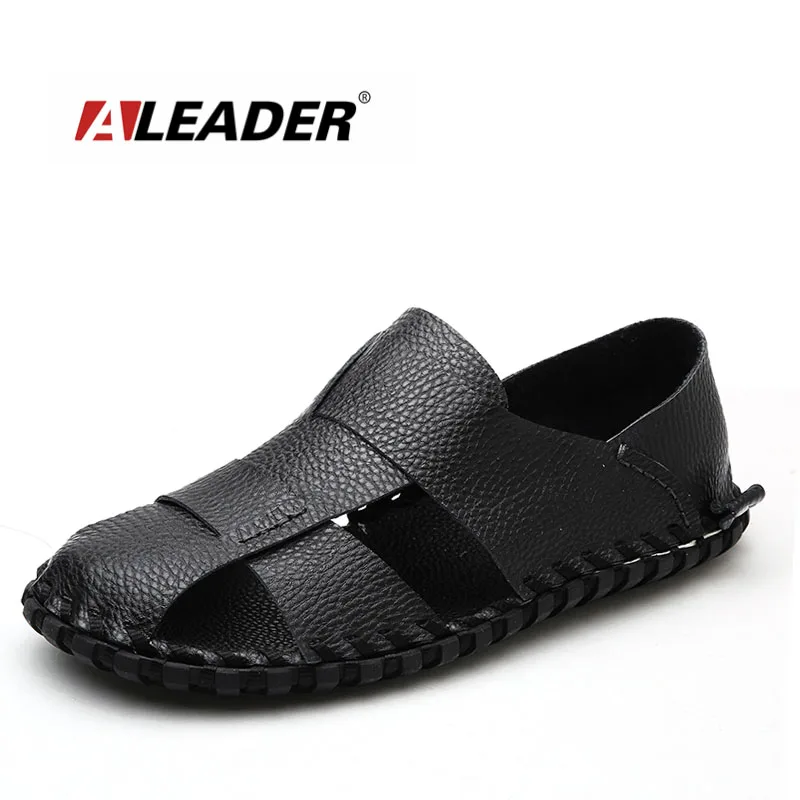 ALEADER New Men s Summer Sandals Comfortable Closed Toe Fashion Sandals 