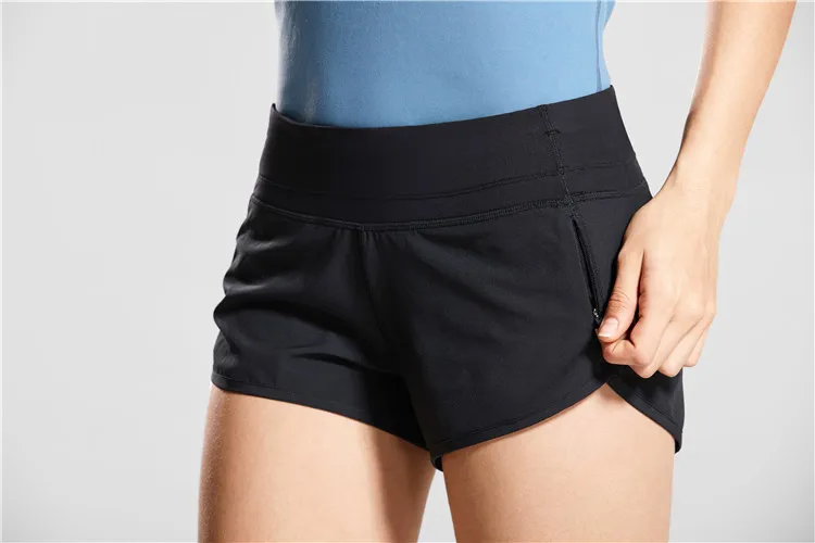CRZ YOGA женские спортивные шорты для тренировок и бега с карманом на молнии-2,5 дюйма