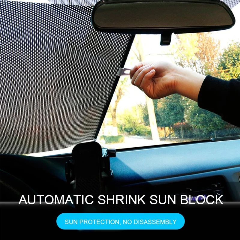 

Auto automatic roller blind sunshade insulation curtain car side block car with telescopic sunblock Ultraviolet Protective Cover