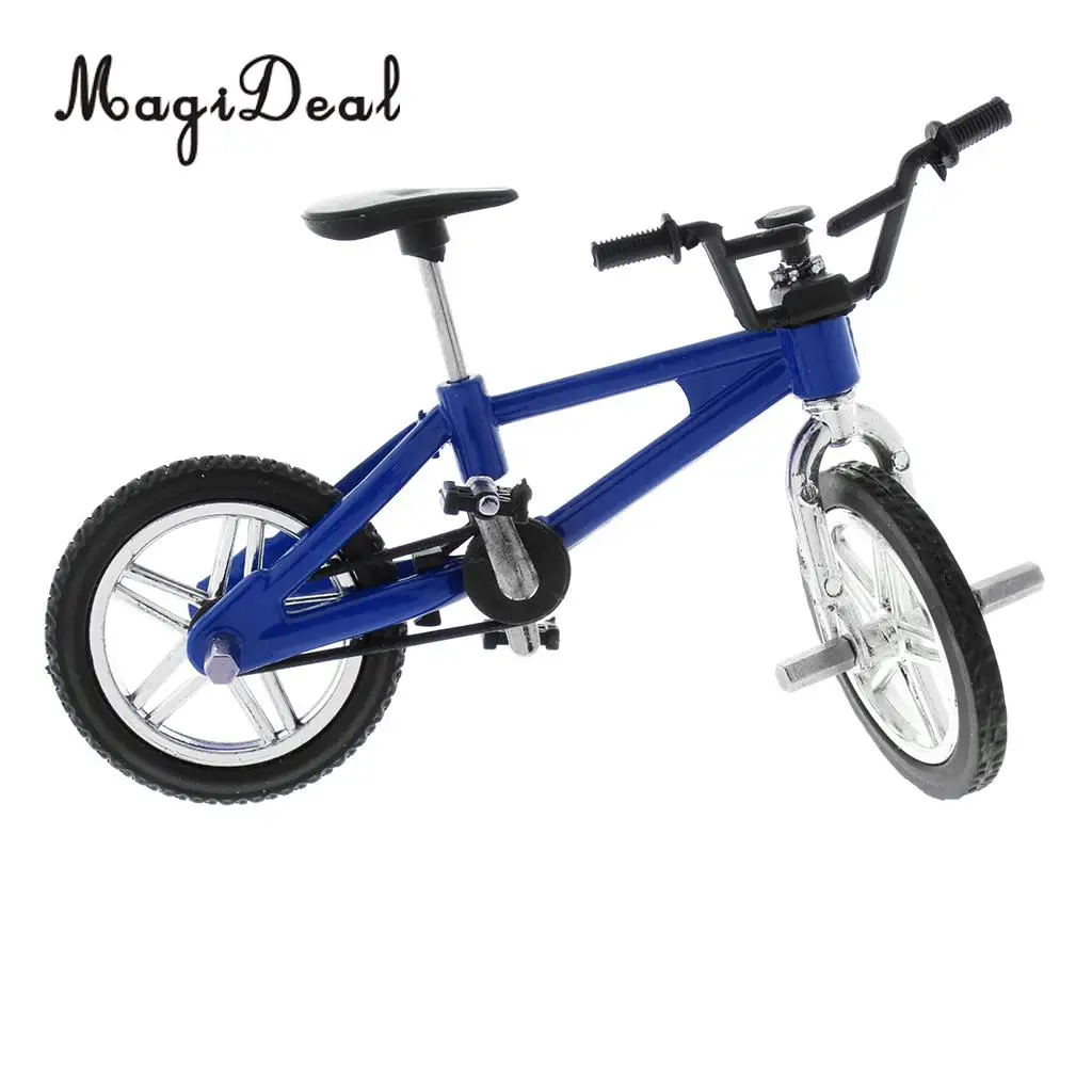 1:24 Scale Alloy Miniature Finger Bike Bicycle Diecast Vehicle Model Desk Gadget Relaxation Toy for Children Kids Boys Xmas Gift