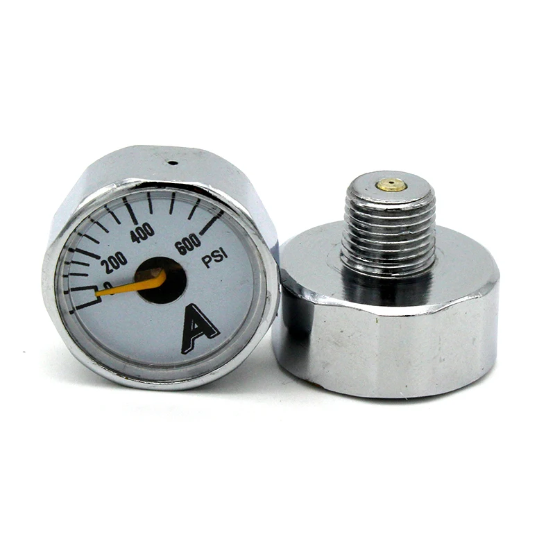 QUPB 1 дюйм PCP Пейнтбол микро мини манометр 600psi для регулятора тест 1/8NPT GES001|pcp