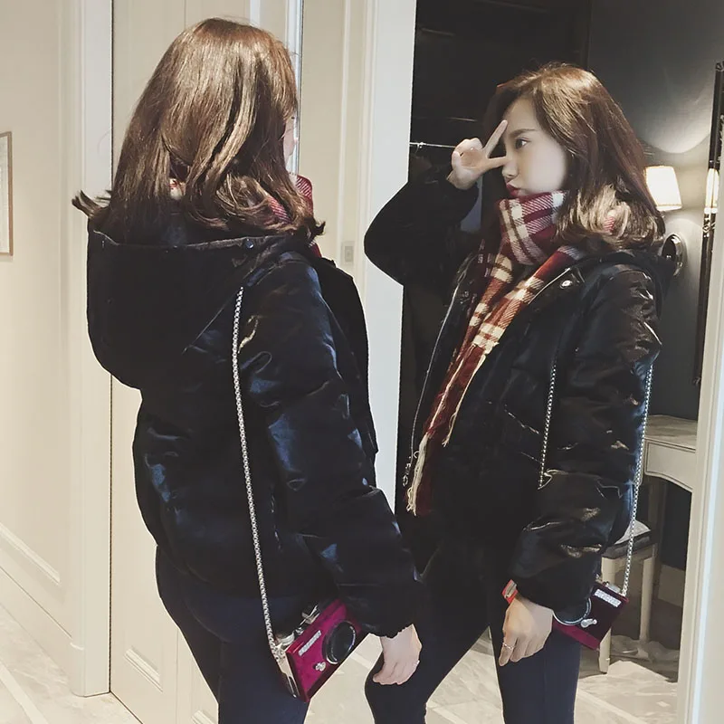 Parkas H710 Épais Capuchon armygreen Mode Vestes Casual De 2018 Chaud Lâche Nouveau À Hiver Manteaux Service Black Femmes Coton En Pain Courtes Ybyv67fg