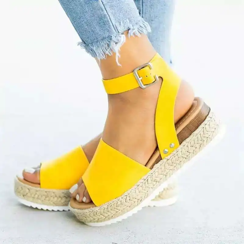 

Wedges Shoes For Women Size 42 Sandals High Heels Summer Shoes 2019 Flop Chaussures Femme Platform Sandals 2019