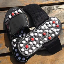 Мужские и женские шариковый массажер Acupoint; тапочки для массажа ног; мужские тапочки; домашние массажные тапочки; Zapatos De Hombre