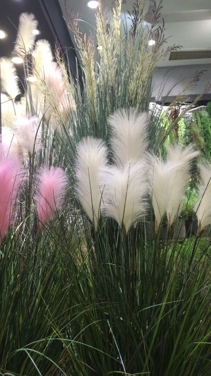 

Reed brush Simulated Plant Garment Shop Display Props Green Planting Home Living Room Floor bulrush