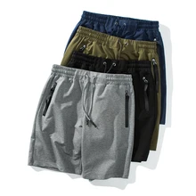 Брендовая одежда мужские шорты с карманами хлопковые шорты на шнурке летние однотонные шорты больших размеров для мужчин