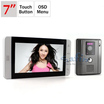 

DP-705 700tvl 7" Color Video doorphone intercom 2.8mm lens 100degree view angle ose menu screen 8 languages