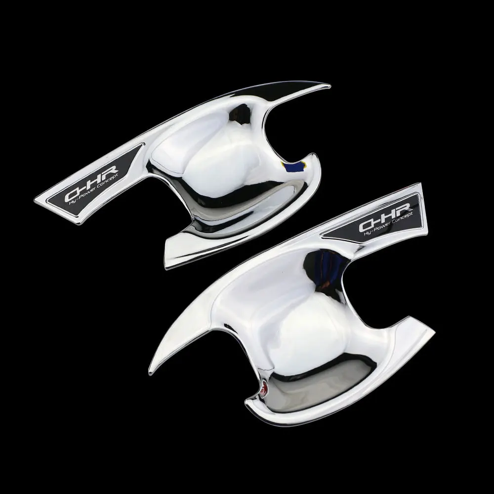 

Color My Life Car Carbon Fiber Door Handle Bowl Protection Trim Sticker for Toyota C-HR CHR 2016 2017 2018 Styling Accessories