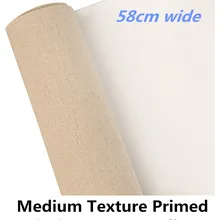 58 см широкая Художественная масляная Акриловая картина хлопок белье грунтованная студия холст рулон