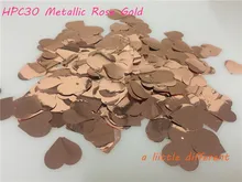 2.5cm 25g(2500pcs)/pack Rose Gold Love Heart Shape Confetti For DIY Wedding Baby Shower Party Table Scattering Decoration