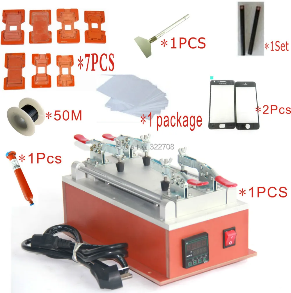 Free shipping LCD Separator Machine for Touch Screen Separator UV glue die cutting line for font