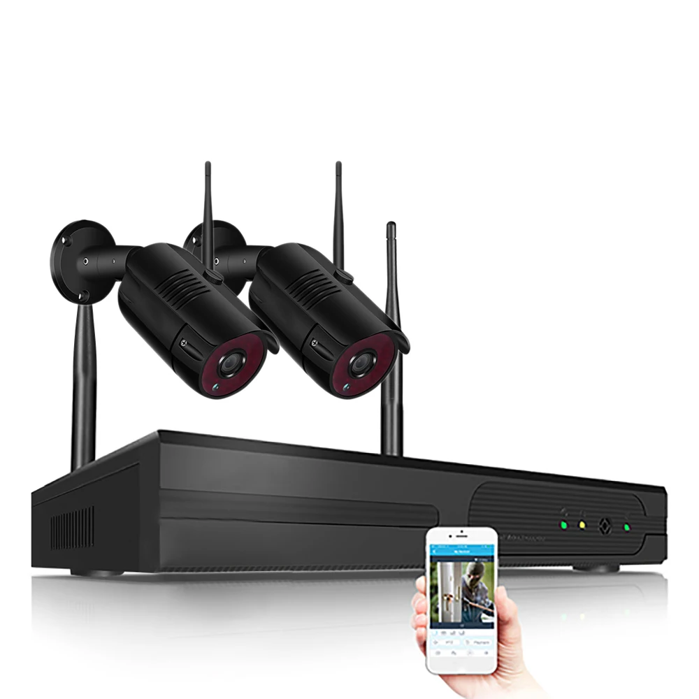 4CH/8CH CCTV P2P 1080P Wifi NVR система 36 IR Водонепроницаемая наружная пуля 1080P видео IP Беспроводная камера система безопасности жесткий диск - Цвет: 4ch NVR W 2pcs Cams