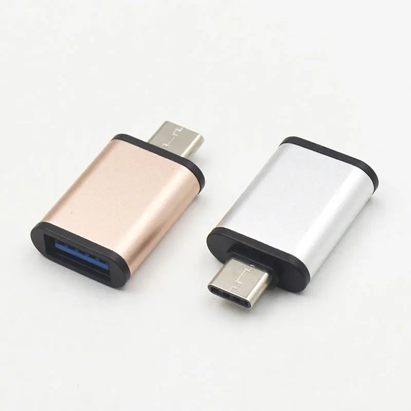 Мини-usb 3,1 type-C кабель адаптер для USB 3,0 алюминиевый сплав OTG конвертер для всех тип-c мобильных телефонов планшетных ПК Macbook XJ66