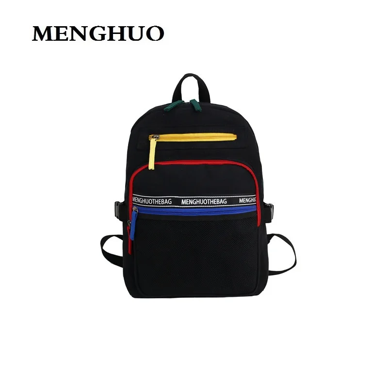 

MENGHUO 2019 Mochila Rucksack Big Capacity Women Men Canvas Backpacks Large School Bags for Teenager Girls Travel Laptop Backbag