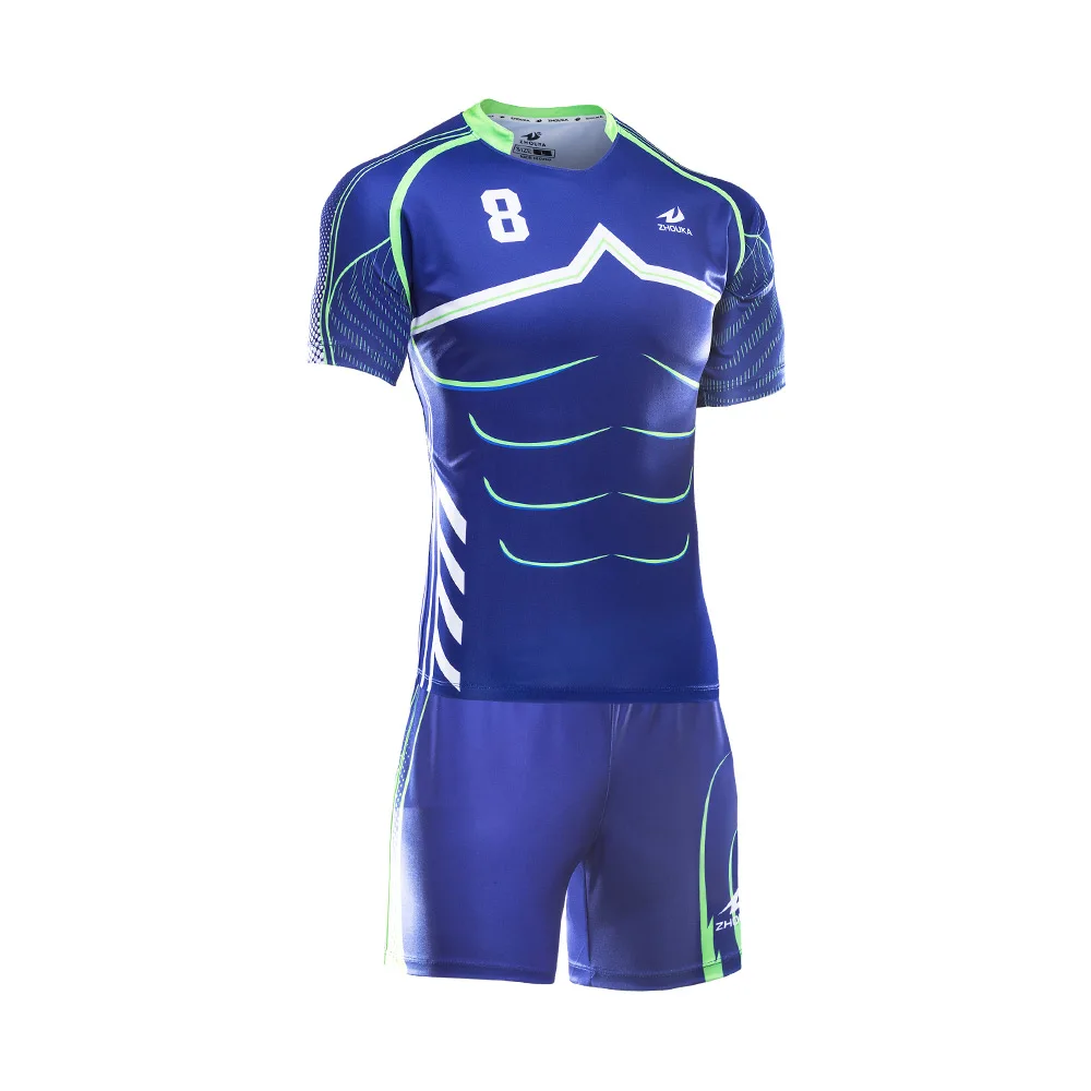 Venta caliente de alta calidad niños manga corta completa de Rugby jerseys