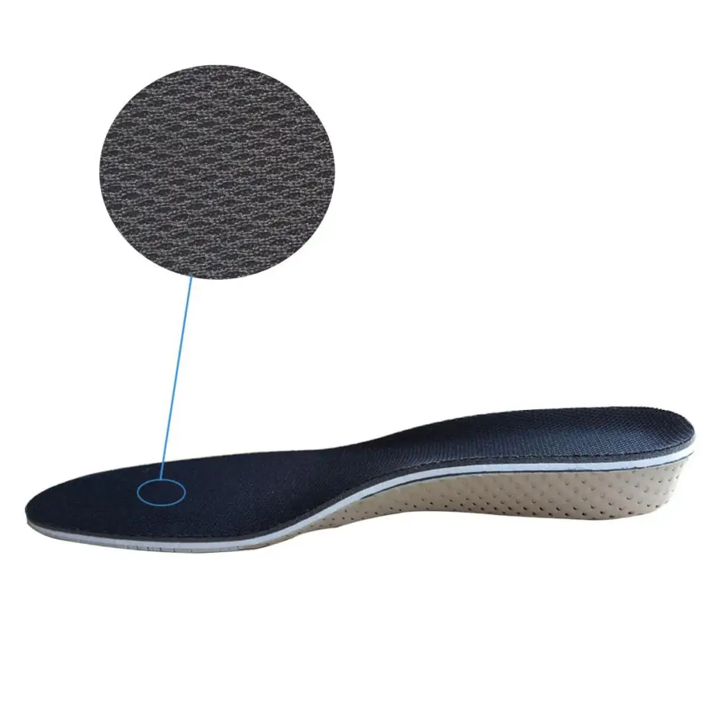 2pcs Unisex Adult Foam Invisible Arch Heel Height Increase Insoles 4cm Cushion Pads Inserts Care Insoles