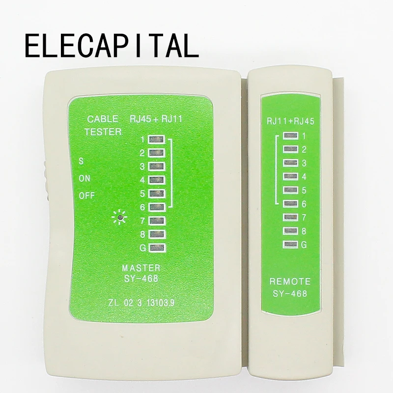 Профессиональный тестер RJ45 RJ11Cat5 Cat6 LAN кабеля ручной сетевого детектор проводной
