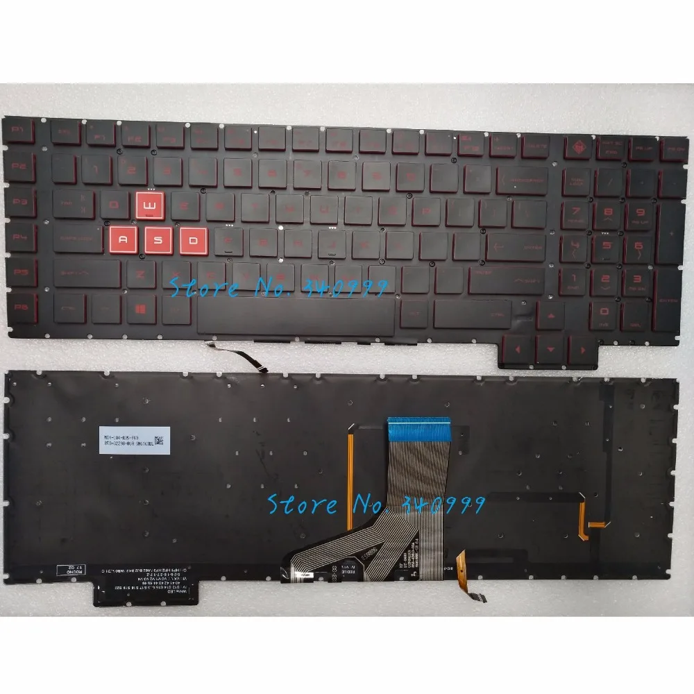 Tastiera Americana Per Hp Omen 17-An 17-An00 17-An013Tx 17-An014Tx Carattere Rosso Retroilluminato