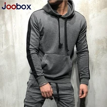 Толстовки с капюшоном, комплекты из 2 предметов, спортивный костюм для мужчин, бренд, Осень-зима, толстовка с капюшоном+ штаны с завязками, мужские полосатые Лоскутные 3xl