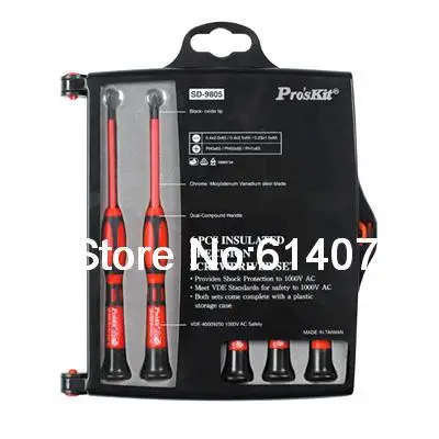 

Pro& 39 skit SD 9805 Precision GS 1KV Insulated Screwdriver Set (6Pcs)