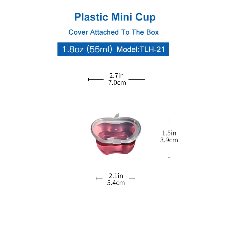 OTOR 27 мл 35 мл 50 шт одноразовые прозрачные пластиковые кастрюля для соуса чашни чашки слизи контейнер для хранения коробка с кухонные крышки Органайзер - Цвет: TLH-21