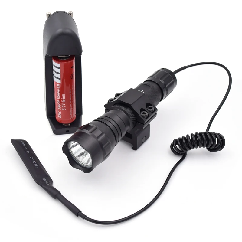 1 modes White Light LED Tactical Flashlight 501B LED Torch Lamp