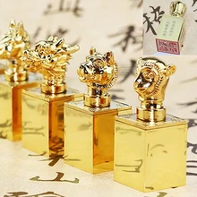 Индивидуальный Китайский Зодиак подарок воск печать штамп набор Пользовательский логотип