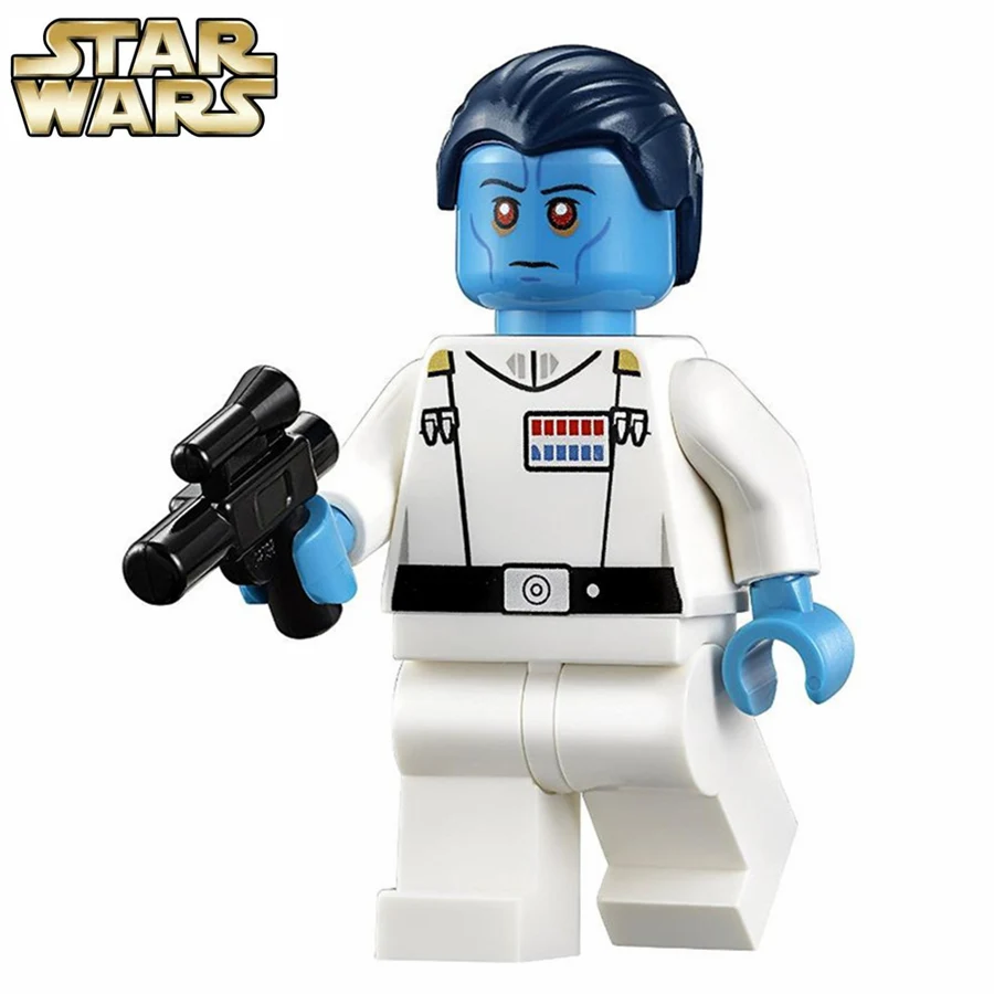 Koop Enkele Verkoop STER OORLOG Eerste Orde sw811 Admiral Thrawn Storm Trooper Darth vader Model minifig Bouwstenen Kids Speelgoed Geschenken