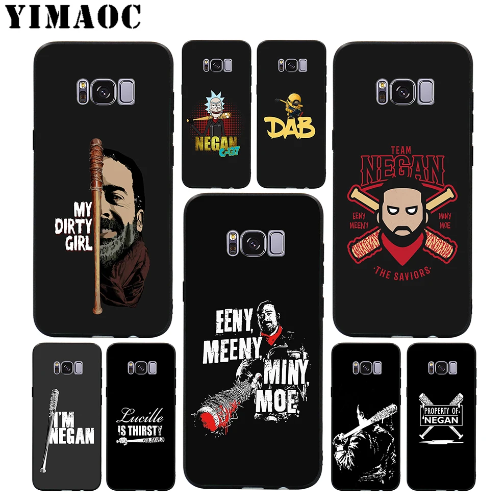 

YIMAOC Negan My Dirty Girl Soft Case for Samsung Galaxy S10 S10e S9 S8 A6 Plus S7 S6 Edge A7 A5 A3 J6 Note 9 8