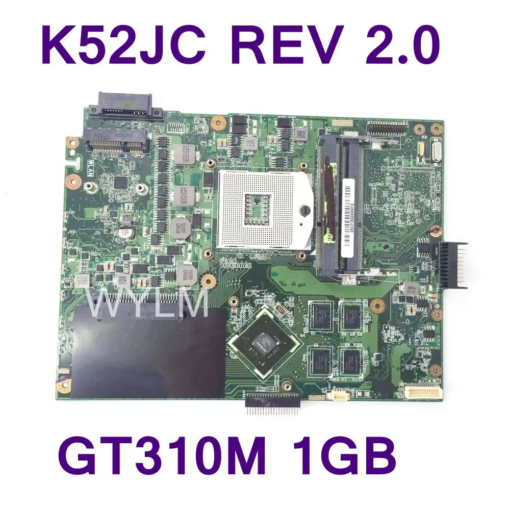 

K52JC GT310M 1GB N11M-GE2-S-B1 Mainboard For ASUS A52J X52J K52J A52JC laptop motherboard REV 2.0 DDR3 100% Tested Working Well