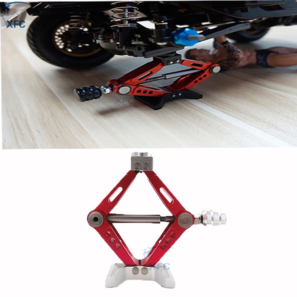 

Metal 6 Ton Scissor Jack Stand Height Adjustable for 1/10 RC RC4WD D90 SCX10 Tamiya CC01 Rock Crawler Car Part