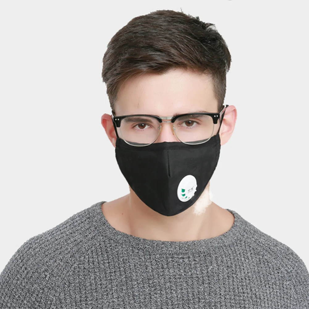 

5Pcs/lot PM2.5 Filter Dust Mask Respiratory Valve Cotton Thick Dust And Haze Protection Mask Random Color