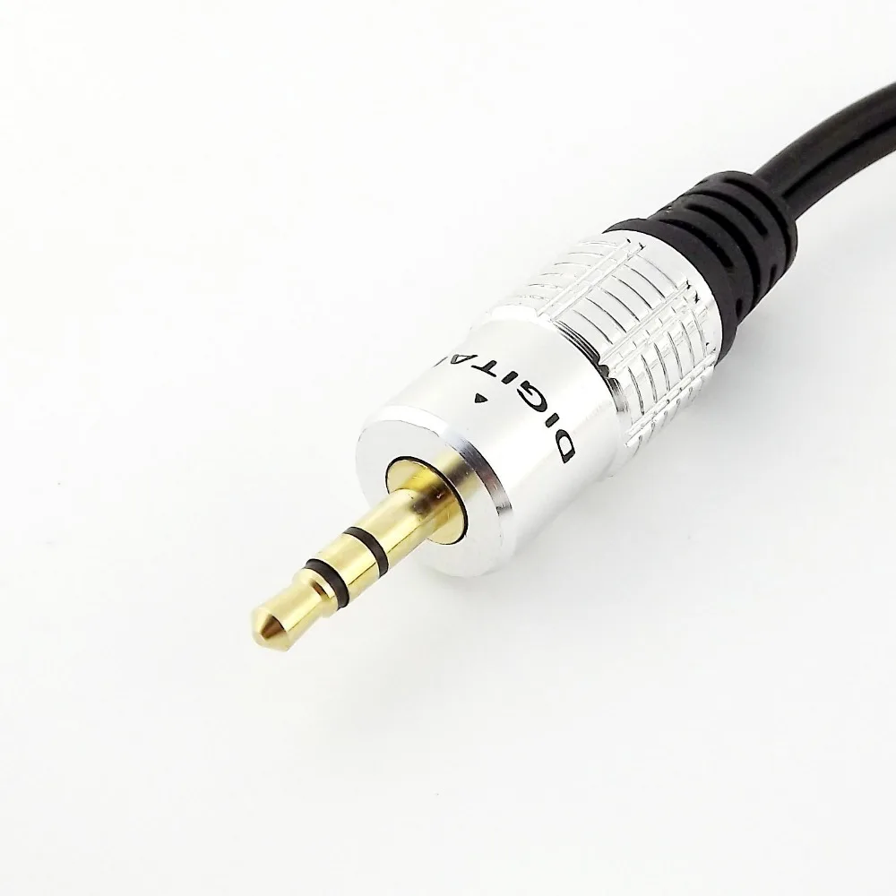 1 шт. 3 5 мм штекер стерео в 2 Twin RCA Phono гнездо AV аудио адаптер кабель 25 см|plug stereo|rca