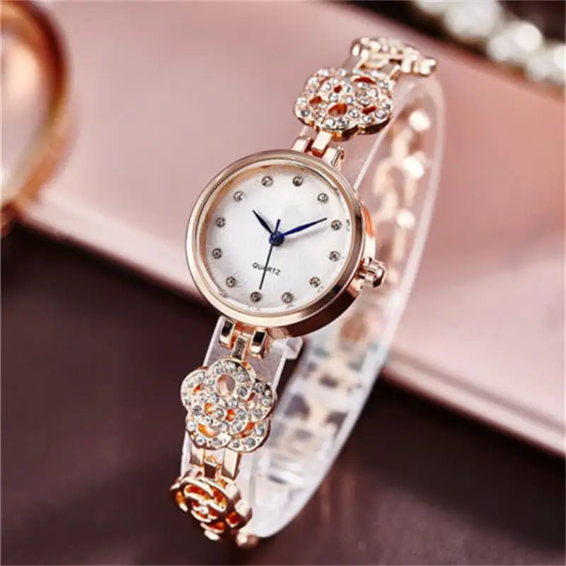 

New Women Bracelet Watch Diamond Women Dress Wristwatch Gift Quartz Watch
