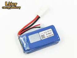 7,4 В 1600 мАч Lipo батарея для FT009 дистанционное управление катер FX067C 2 S 7,4 903462 25c