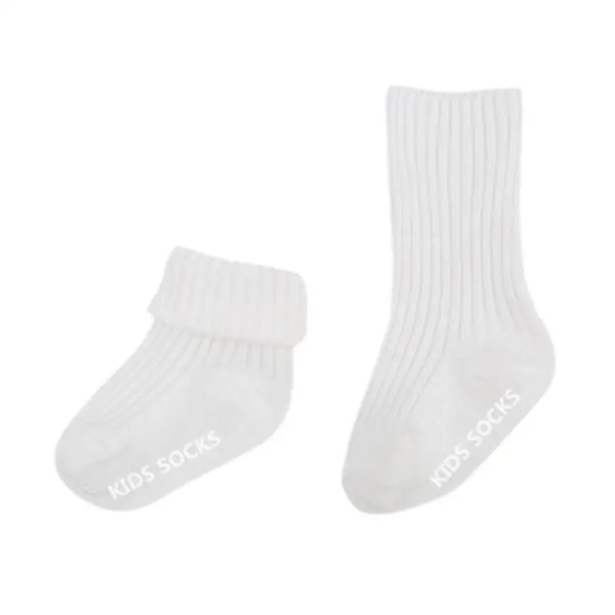 1 пара носков в полоску для маленьких мальчиков и девочек, унисекс однотонные нескользящие носки meia infantil calcetines J7072