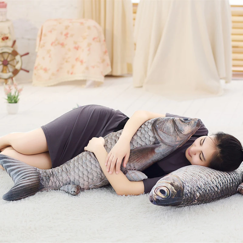 Креативное моделирование, плюшевая подушка-карась, мягкая подушка-рыба, куклы для детей, подарок для детей