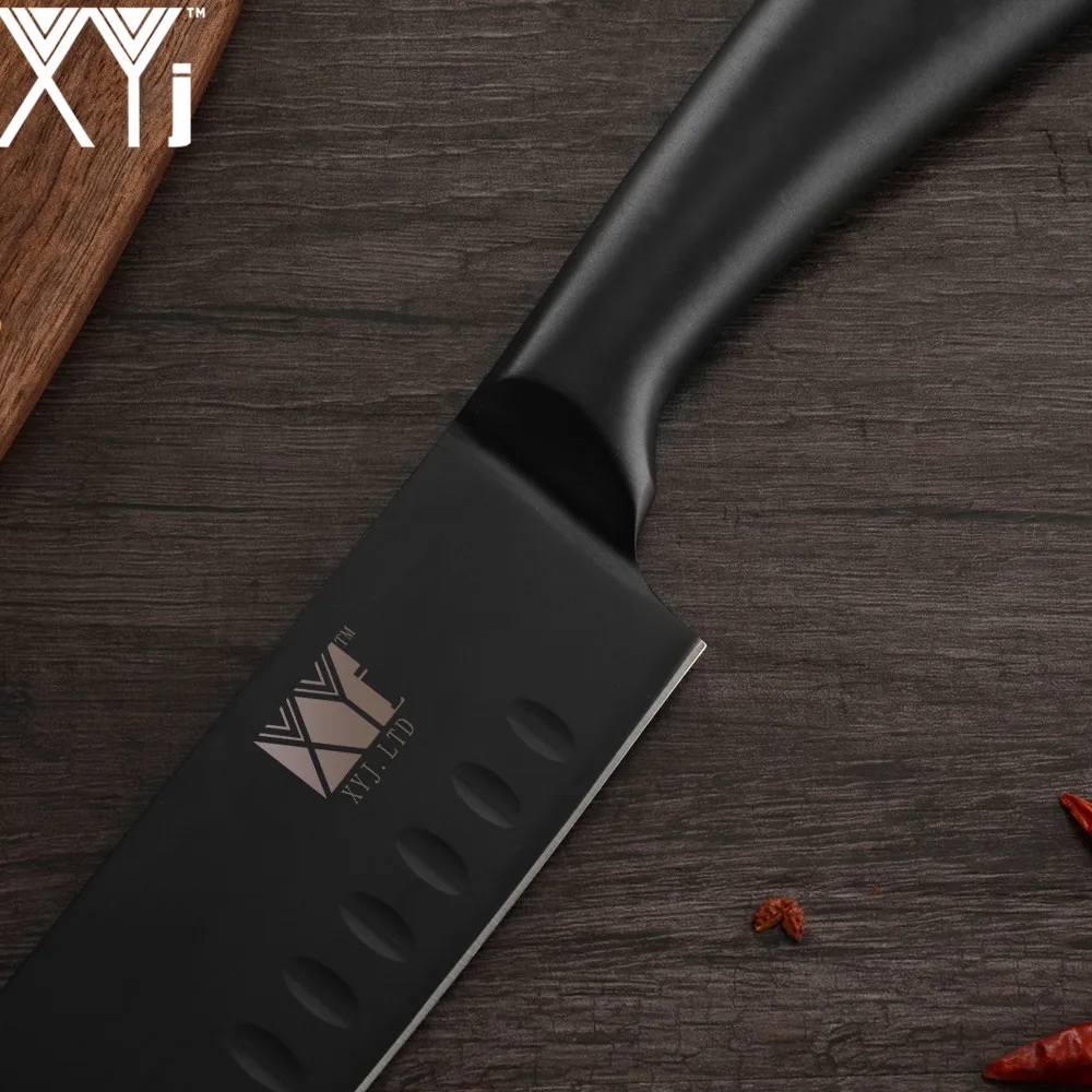 Нож xyj инструменты столовые приборы точилка для кухонных ножей держатель Блок ножницы из нержавеющей стали нож японский нож кухонные принадлежности