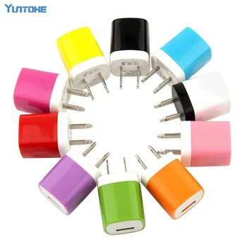 

Factory outlet 1000pcs/lot 5V 1A us wall charger plug adapter for samsung htc blackberry for apple iphone 5 6 7 for ipod player