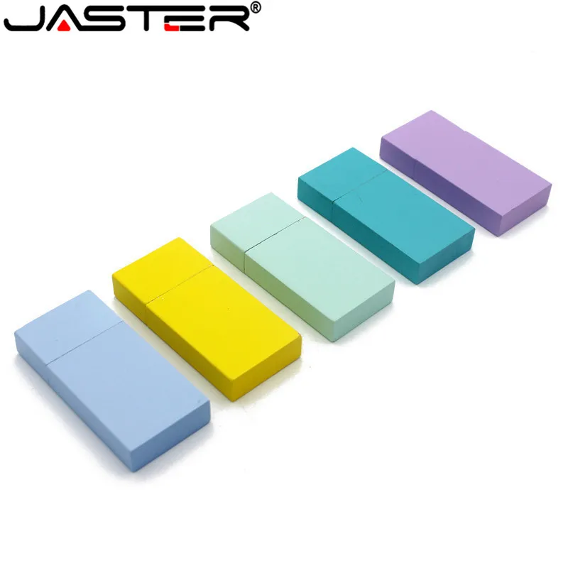 JASTER(более 10 шт бесплатный логотип) деревянная USB флешка Флешка Кленовая карта памяти Флешка 64 ГБ 16 ГБ 32 ГБ с логотипом на заказ 5 цветов