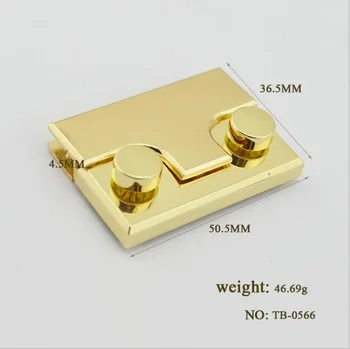 

1 pieces factory wholesale high-end handbags luggage DIY hardware accessories square lock button clip lock