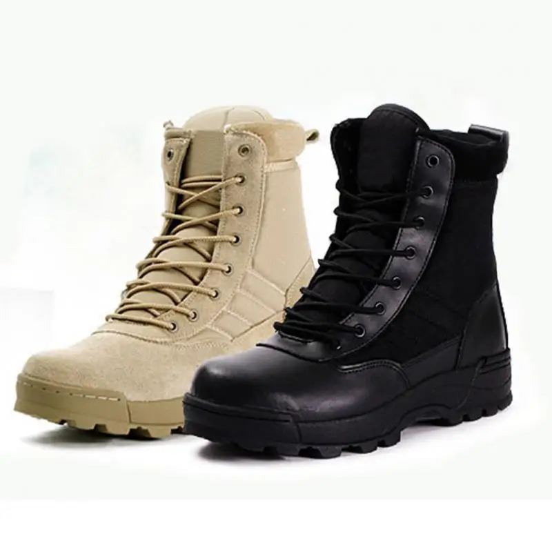 

New High quality Soldier Tactical Boots Military Desert Combat Boots Profession Outdoor Climbing Hiking Shoes