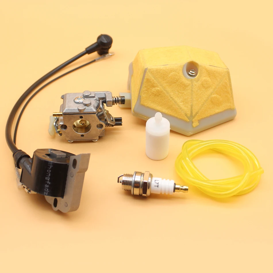 

Carburetor Ignition Coil Module Air Filter Fuel Hose Filter For HUSQVARNA 51 55, 55 Rancher Chainsaw Walbro Carb WT 170-1
