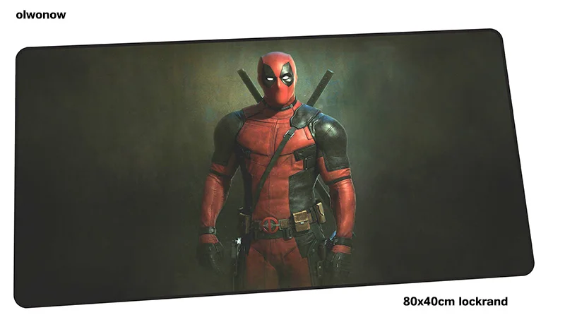 Коврик для мыши Deadpool 80x40 см, 3d коврики для мыши, лучший игровой коврик для мыши, геймер, массовый узор, модный коврик для мыши, s Клавиатура, ПК коврик